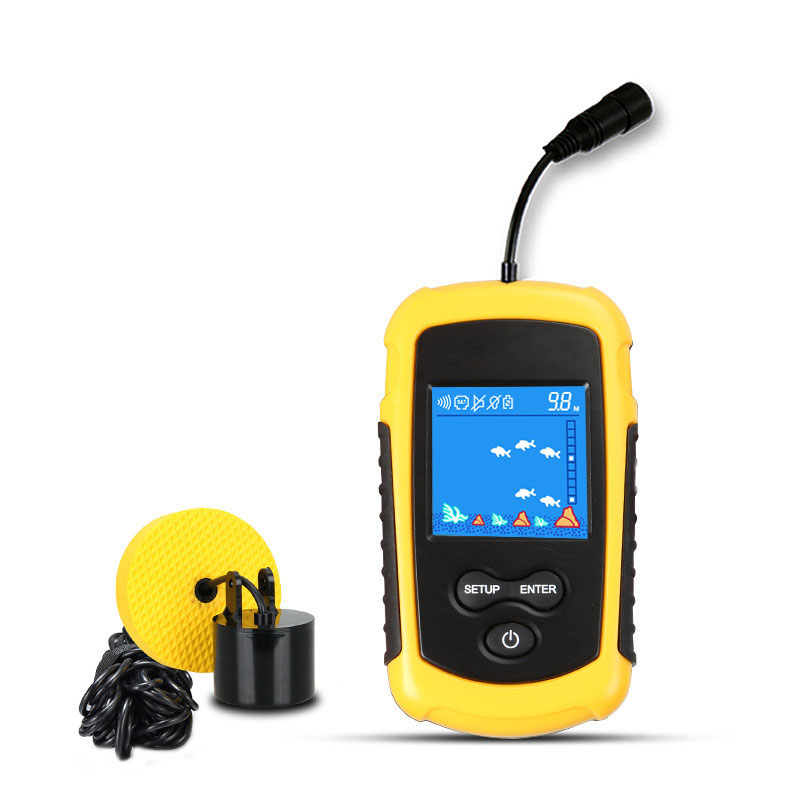 100M หน้าจอสีแบบมีสายแบบพกพา S - Fish Finder Portable บทวิจารณ์และราคา