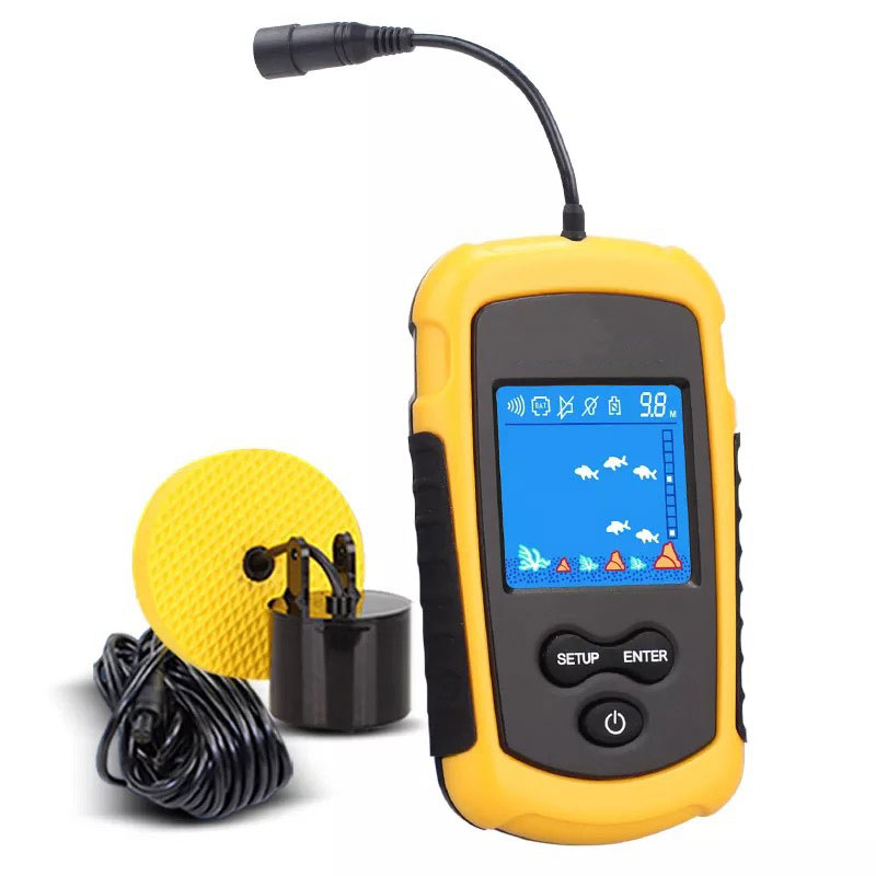 100M หน้าจอสีแบบมีสายแบบพกพา S - Fish Finder Portable บทวิจารณ์และราคา