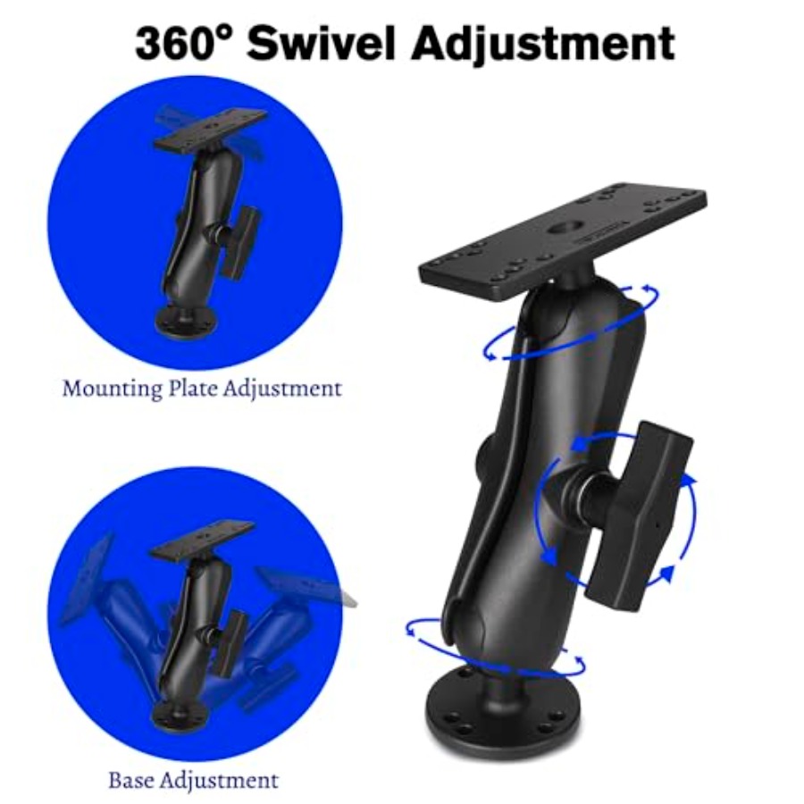 ขายึดเครื่องหาปลาสำหรับเรือคาย - Fish Finder Mount บทวิจารณ์และราคา