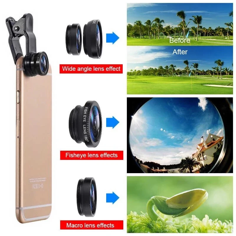 เลนส์โทรศัพท์แบบ 3 in 1 ฟิชอาย - Fishing Camera บทวิจารณ์และราคา