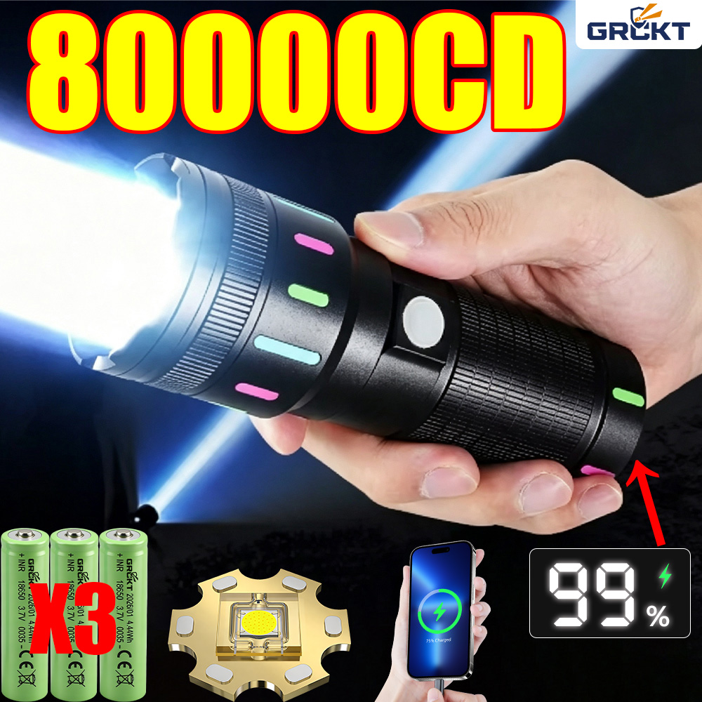 ไฟฉาย LED กำลังสูง 80000CD ไฟฉ - Fishing Light บทวิจารณ์และราคา