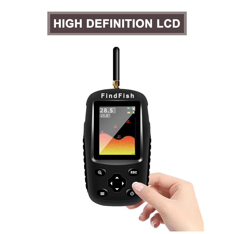 เครื่องหาปลาแบบพกพาไร้สายคุณภา - Fish Finder Portable บทวิจารณ์และราคา