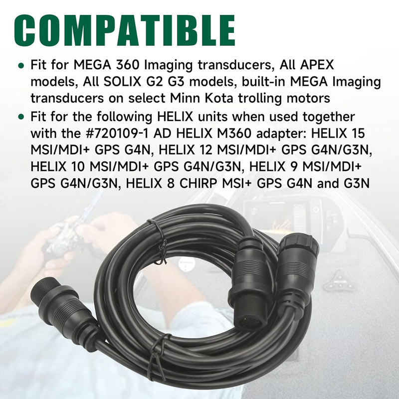 สายเคเบิลอะแดปเตอร์เครื่องหาปล - Fish Finder Cable บทวิจารณ์และราคา